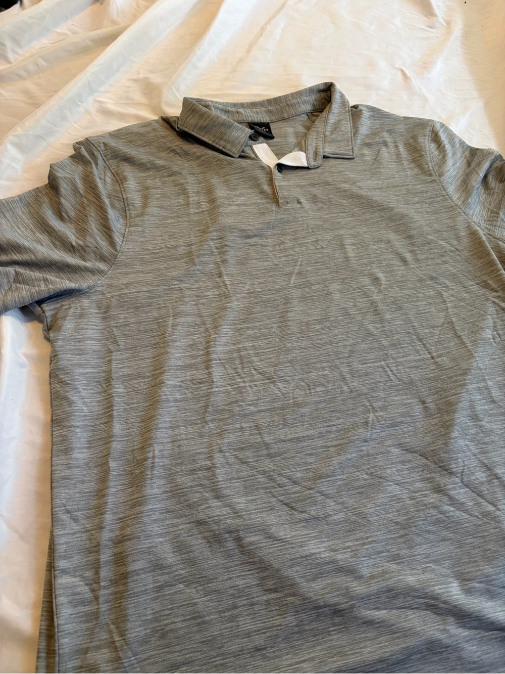 Oakley Hydrolix Light Gray Polo Shirt Size XL